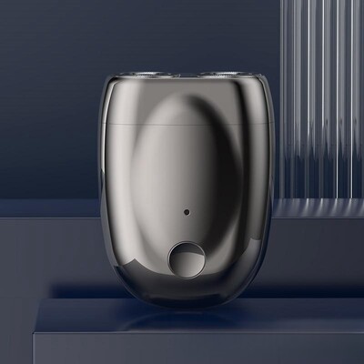 Mini aparat de bărbierit magnetic cu două capete Aparat de ras electric pentru bărbați Dispozitiv portabil de îndepărtare a bărbii Lavabil aparat de ras pentru bărbați de călătorie