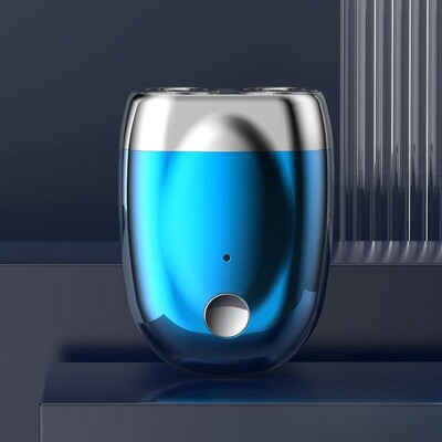 Mini aparat de bărbierit magnetic cu două capete Aparat de ras electric pentru bărbați Dispozitiv portabil de îndepărtare a bărbii Lavabil aparat de ras pentru bărbați de călătorie