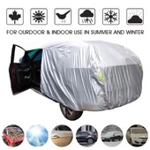 Huse universale SUV/Sedan pentru mașină, în aer liber, impermeabilă, protecție împotriva ploii, la soare, împotriva zăpezii, umbrelă UV Argintiu S-XXL Auto