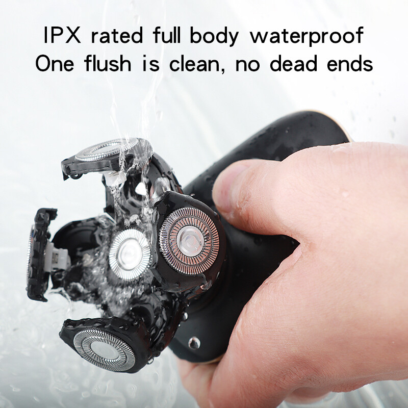 Електрическа самобръсначка Акумулаторна машина за бръснене на плешива глава Тример за брада Многофункционален комплект за подстригване Електрическа самобръсначка Wet Dry For Men