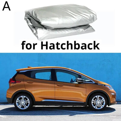 Husă universală pentru jumătate de mașină Umbrelă de soare haină pentru soare în aer liber Film auto Hatchback din aluminiu impermeabil pentru Sedan SUV Husă de reflexie