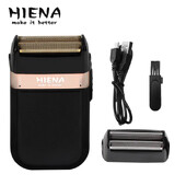 Razor electric Hiena HI-301 pentru bărbați Aparat de ras reîncărcabil pentru barbă Lame alternative pentru bărbierit ușor Portabil, prietenos pentru călătorii