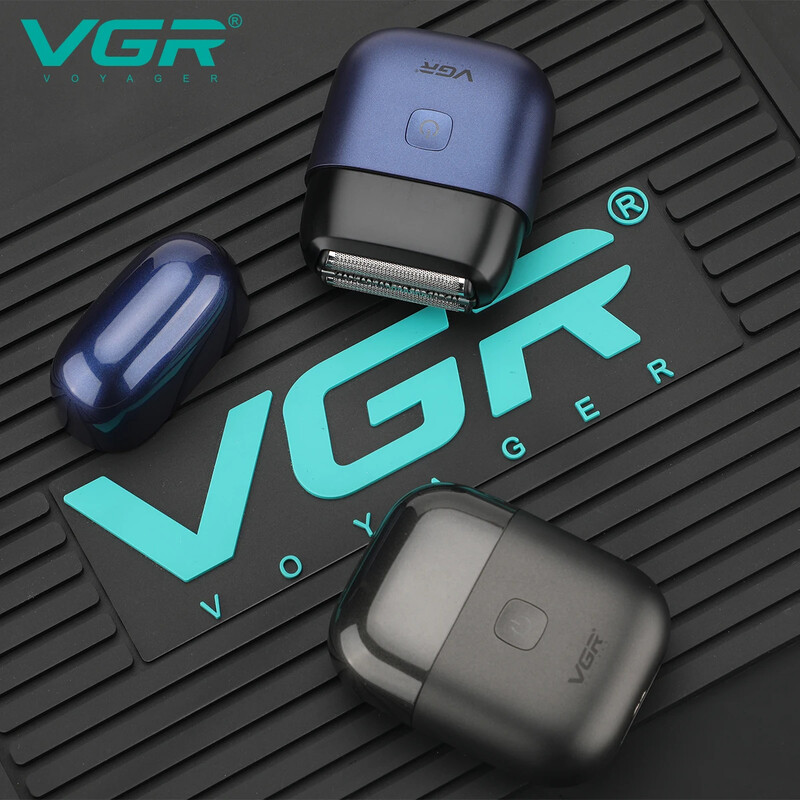 VGR Самобръсначка Професионална електрическа самобръсначка Машина за бръснене с бутално движение IPX7 Водоустойчив тример за брада Мини самобръсначка за мъже V-340