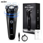 Aparat de ras electric pentru bărbați 2 în 1 pentru bărbați Mașină de bărbierit Trimmer 3D cu lamă plutitoare, lavabilă, cu reîncărcare USB, mașină de tuns păr