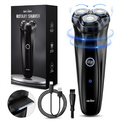 Aparat de ras electric pentru bărbați 2 în 1 pentru bărbați Mașină de bărbierit Trimmer 3D cu lamă plutitoare, lavabilă, cu reîncărcare USB, mașină de tuns păr