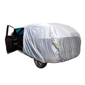 Huse universale SUV/Sedan pentru mașină, în aer liber, impermeabilă, protecție împotriva soarelui, împotriva ploii, împotriva zăpezii, UV, umbrelă pentru mașină, argintiu, husă auto, S-XXL
