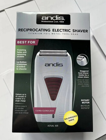 Andis TS-1 Foil Lithium Titanium Shaver Smooth Shaving Безжична самобръсначка ANDIS Shaver For Men Razor Bald Hair Hair Machine 100% Original