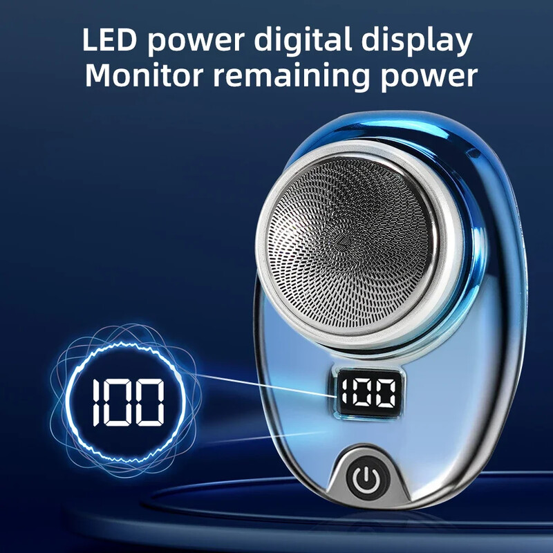 Електрическа самобръсначка Portable Razor Man Travel Wet And Dry USB Rechargeable Shaver Type-C Charging Mini Shaver Machine for Men