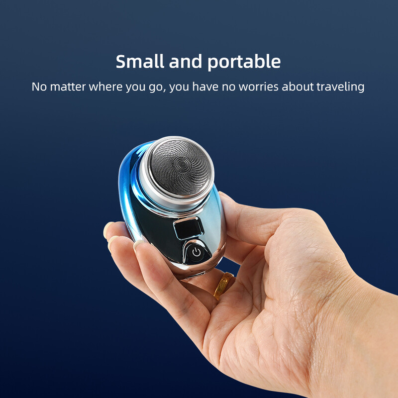 Електрическа самобръсначка Portable Razor Man Travel Wet And Dry USB Rechargeable Shaver Type-C Charging Mini Shaver Machine for Men
