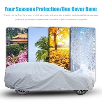 Universal Car Cover Protection UV Sun Shade Sunshade αδιάβροχο για Sedan Ανθεκτικό στις γρατσουνιές Sedan Suit SUV Car Tools