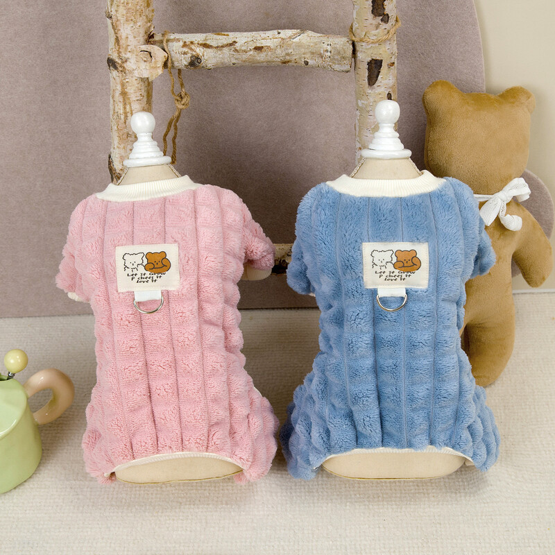 Nova odjeća za pse Diamond Check Četveronožne štrample Topla i pahuljasta utegljiva odjeća za kućne ljubimce Modni dizajn Odjeća za kućne ljubimce