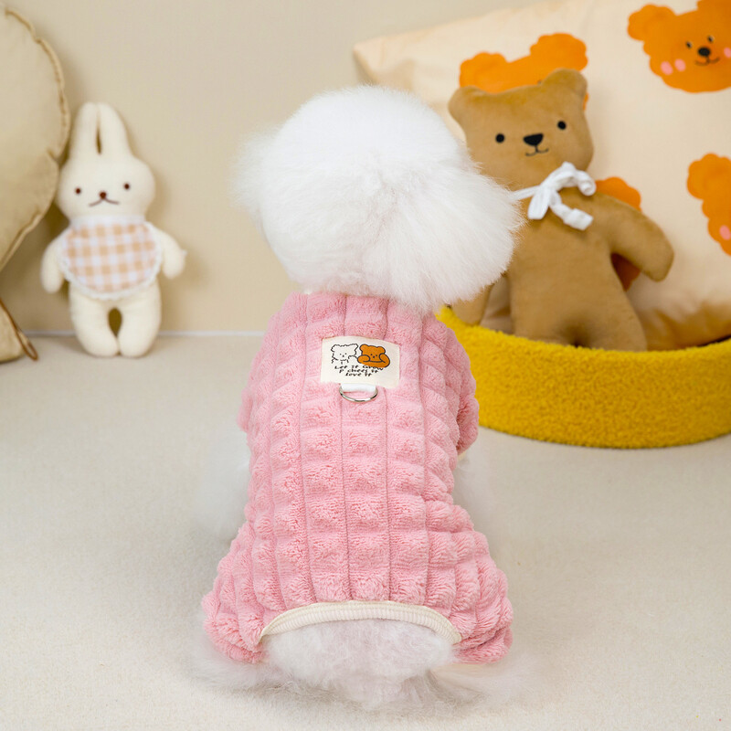 Nova odjeća za pse Diamond Check Četveronožne štrample Topla i pahuljasta utegljiva odjeća za kućne ljubimce Modni dizajn Odjeća za kućne ljubimce