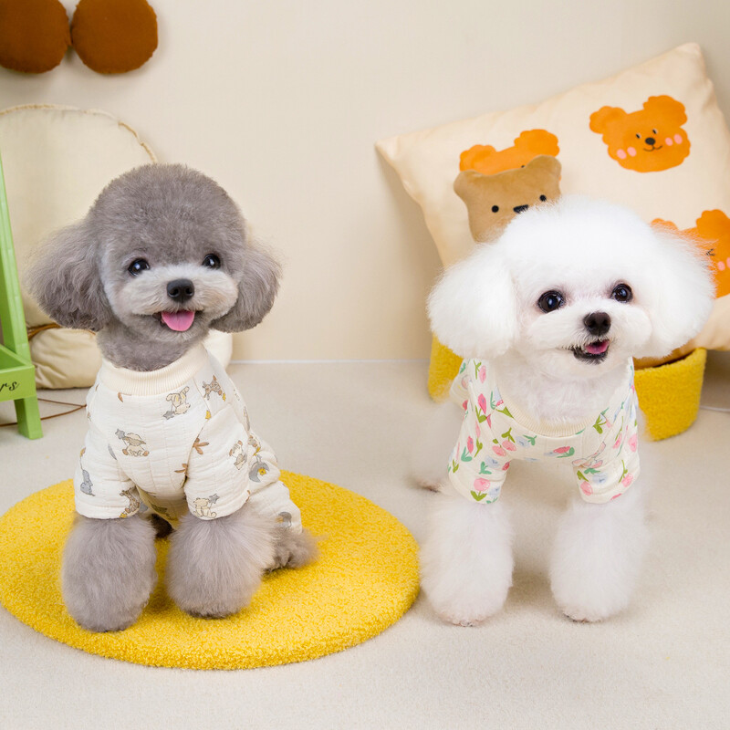 Nova odjeća za pse Dupli pamuk Četveronožni pokrivač za trbuh Kućna odjeća Topli kombinezon za kućne ljubimce Dizajnerska odjeća za pse