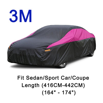 Huse universale SUV/Sedan/Hatchback pentru mașină, în aer liber, impermeabilă, soare, ploaie, zăpadă, protecție UV, negru, roz, îmbinare, culoare.