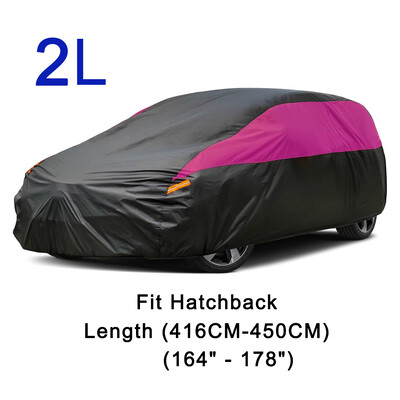 Huse universale SUV/Sedan/Hatchback pentru mașină, în aer liber, impermeabilă, soare, ploaie, zăpadă, protecție UV, negru, roz, îmbinare, culoare.