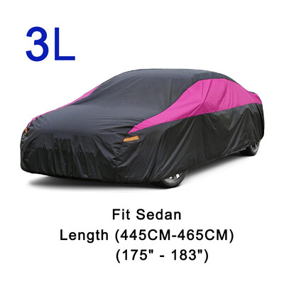 Huse universale SUV/Sedan/Hatchback pentru mașină, în aer liber, impermeabilă, soare, ploaie, zăpadă, protecție UV, negru, roz, îmbinare, culoare.