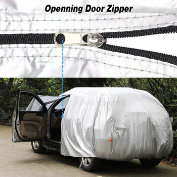 Πλήρες κάλυμμα αυτοκινήτου SUV Outdoor Sun Rain Snow Snow Snow Scratch Cover Αντιανεμικό κάλυμμα για Jeep Cherokee 1984-2025