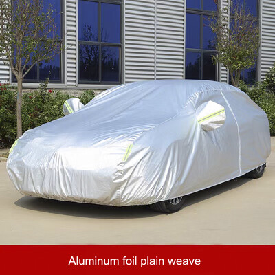 Huse universale SUV/Sedan pentru mașină, în aer liber, impermeabilă, protecție împotriva soarelui, împotriva ploii, împotriva zăpezii, cu design UV, cu fermoar, husă neagră pentru husă auto S-XXL