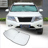 Umbrelă de soare cu inel din oțel cu memorie pentru mașină Capac de parasolar pentru mașină pentru Nissan Pathfinder 2013-2018 Accesorii de interior auto
