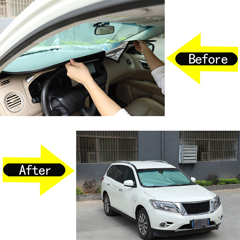 Čelični prsten s memorijskim prstenom za automobil Prednji poklopac za sjenilo za automobil za Nissan Pathfinder 2013-2018 Dodaci za unutrašnjost automobila