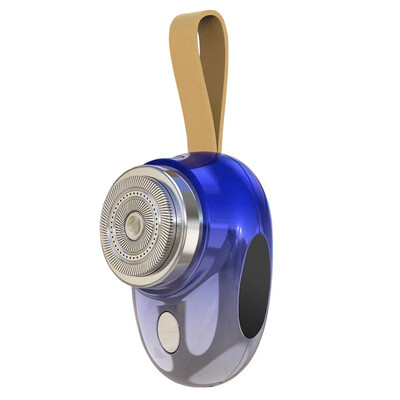 Mini aparat de ras electric de călătorie pentru bărbați, dimensiune de buzunar, lavabil, reîncărcabil, portabil, fără durere, fără fir, cuțit de ras pentru barbă