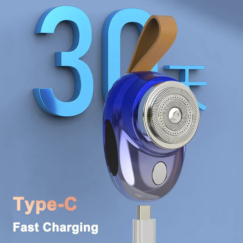 Mini električni putni aparat za brijanje za muškarce džepne veličine periv punjivi prijenosni bezbolni bežični trimer nož lice brada brijač