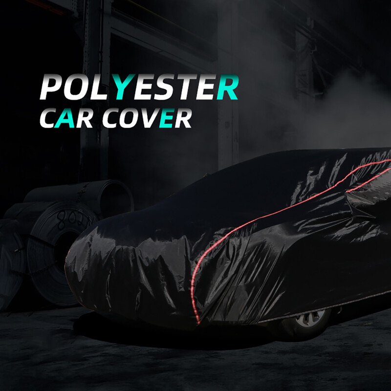 210T Univerzalne pune presvlake za automobil Vanjski Spriječiti Sunce Snijeg Kiša Prašina Mraz Vjetar i lišće Black Fit Suv Sedan Hatchback