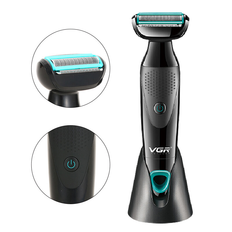Originalni VGR 2u1 Body Groomer punjivi električni brijač za muškarce Trimer za šišanje dlačica na tijelu, nos, uho, brada, stroj za brijanje lica