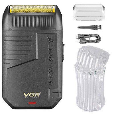Aparat de ras VGR original Aparat de ras electric profesional pentru barbati aparat de tuns barba portabil aparat de ras reincarcabil pentru barbati V-375