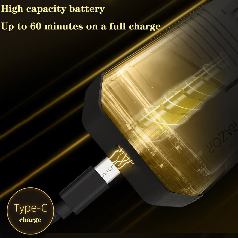 Originalni VGR brijač, profesionalni električni brijač za muškarce, prijenosni trimer za bradu, punjivi brijač, muški aparat za brijanje V-375