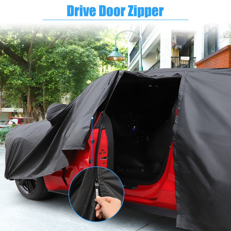 X Autohaux SUV navlaka za automobil za Ford za Mustang GT/Bullitt/ECOBOOST 1994-2021 Vodootporna zaštita od svih vremenskih uvjeta s patentnim zatvaračem 210Dpu