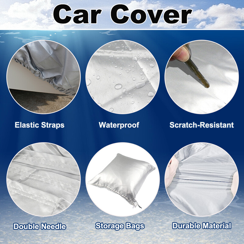 Potpune presvlake za automobile Otporne na prašinu, vodootporne, vanjske, sunce, kišu i snijeg UV zaštitnu navlaku za limuzinu