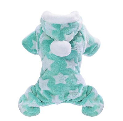 Drăguț câine haine pisici fleece pulover paltoane salopetă Yorkshire chihuahua haine iarnă jachetă pijamale cu glugă costum câine