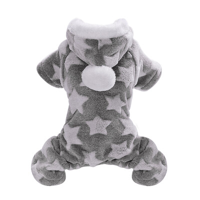 Drăguț câine haine pisici fleece pulover paltoane salopetă Yorkshire chihuahua haine iarnă jachetă pijamale cu glugă costum câine