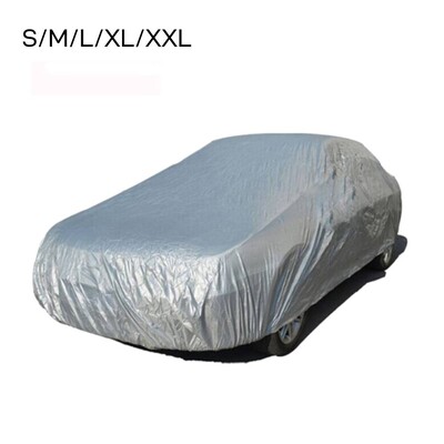 Husă universală completă pentru mașină, husă impermeabilă pentru mașină, protecție solară în aer liber, protecție împotriva radiațiilor UV, rezistentă la praf, antiUV, rezistentă la zgârieturi