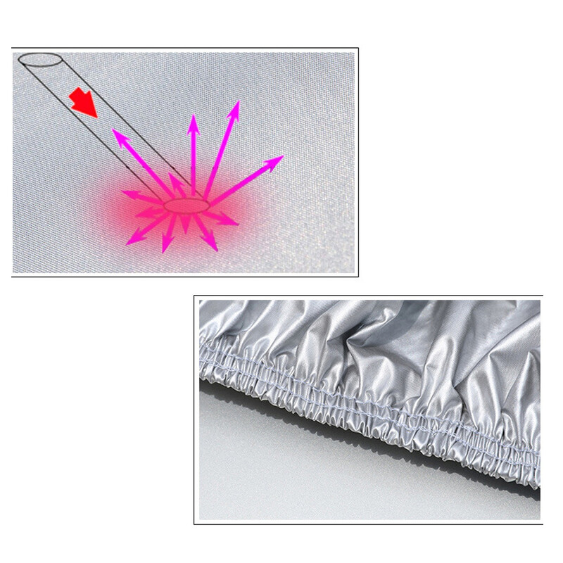 Univerzalna puna navlaka za automobil, vodootporna navlaka za automobil Vanjska krema za sunčanje Toplina UV zaštita Otporan na prašinu AntiUV Pokrivač za automobil otporan na ogrebotine