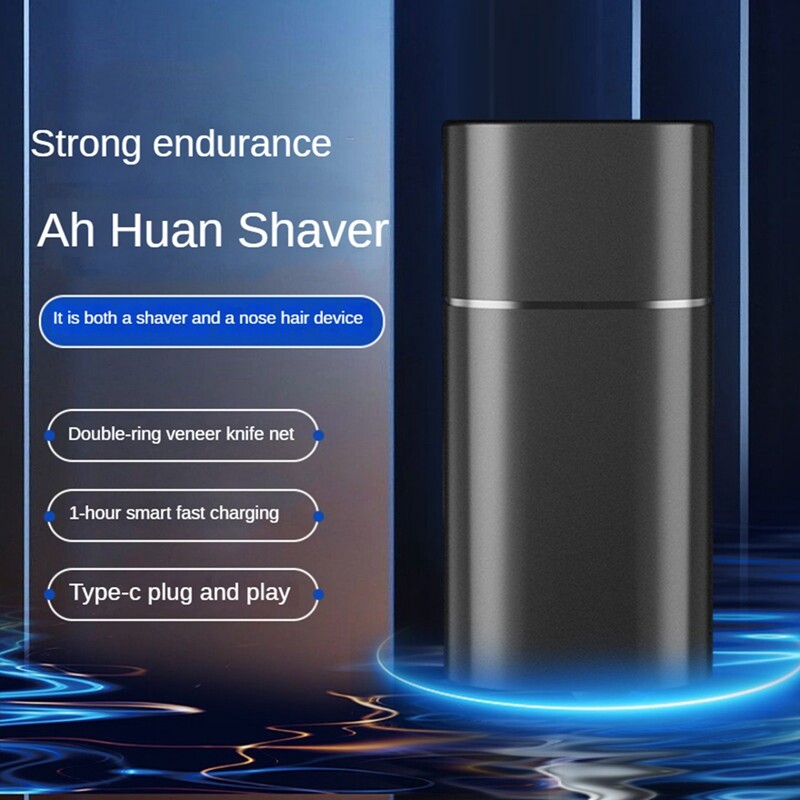 Muški mini električni putni aparat za brijanje s USB punjenjem Brijanje za lice i bradu Aparat za brijanje s nožem za pranje lica i brade za auto, kućni aparat za brijanje