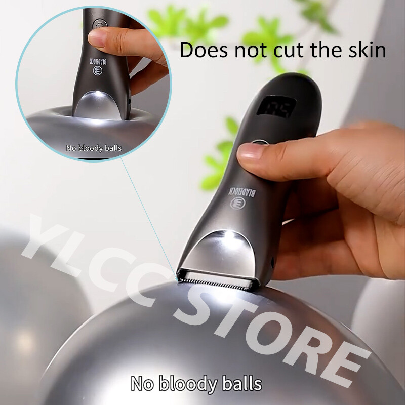 Intimno uklanjanje stidnih dlačica za muškarce Električni trimer za prepone Muški brijač za osjetljiva područja Vodootporan sigurnosni brijač Dlačice na tijelu