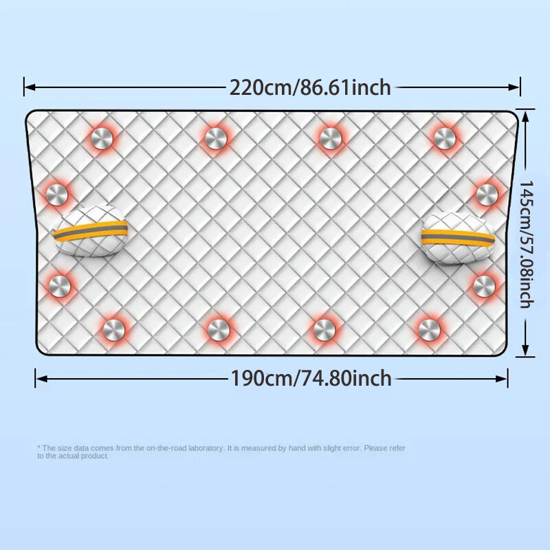 Automobilski magnetski štitnik za snijeg za automobil, prednje vjetrobransko staklo, štitnik za sunce, zadebljani štitnik za snijeg od mraza i zaštita od smrzavanja, odjeća za automobil