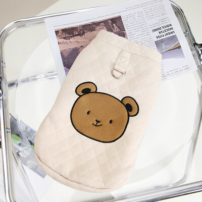 Vestă din bumbac pentru urs brun Haine pentru câini Haine de toamnă și iarnă Jachetă cu inel de tragere Teddy Bomei Haine Articole pentru animale de companie S-XXL