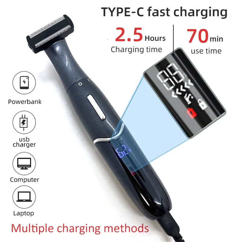 4 u 1 Ženski električni depilator Ženski Tijelo Lice Višenamjenski aparat za brijanje Muško intimno područje Precizni aparat za brijanje Lice Trimer za bradu