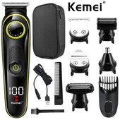 Kemei 696 Electric Hair Clipper Πολυλειτουργική κουρευτική μηχανή για άνδρες Ηλεκτρική ξυριστική μηχανή για ανδρική ξυριστική μύτη 5 σε 1 Επαγγελματική κουρευτική μηχανή