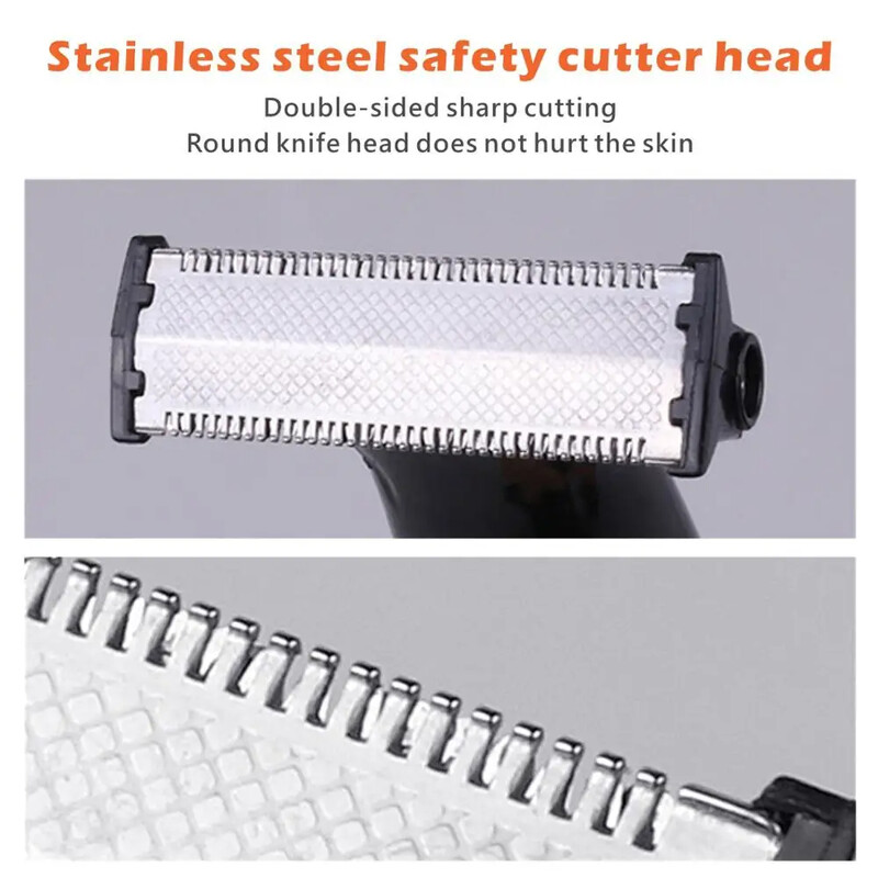 Kemei KM-1910 ūdensizturīgs elektriskais skuveklis uzacu trimmeris USB uzlādējams skuveklis vīriešu bārdas trimmeris skūšanās mašīna