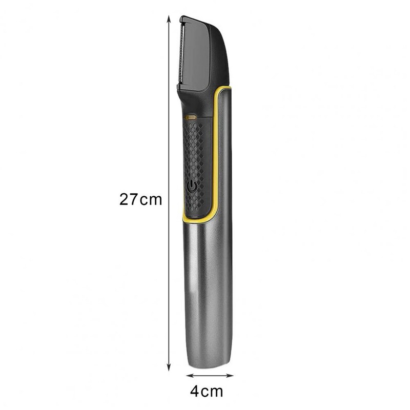 Precizno podrezani aparat za brijanje leđa Prijenosni električni aparat za brijanje leđa s 5 vođica za muškarce Trimer za šišanje dlačica na tijelu s dvije glave, USB punjiv