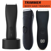 Aparat de tuns electric pentru bărbați pentru păr inghinal Trimmer pentru păr pubian Aparat de tuns pentru îngrijirea corpului pentru bărbați Epilator pentru bikini Aparat de ras reîncărcabil