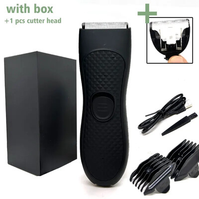Aparat de tuns electric pentru bărbați pentru păr inghinal Trimmer pentru păr pubian Aparat de tuns pentru îngrijirea corpului pentru bărbați Epilator pentru bikini Aparat de ras reîncărcabil