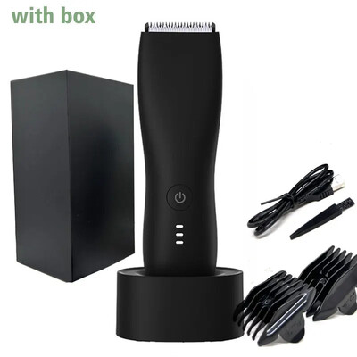 Aparat de tuns electric pentru bărbați pentru păr inghinal Trimmer pentru păr pubian Aparat de tuns pentru îngrijirea corpului pentru bărbați Epilator pentru bikini Aparat de ras reîncărcabil