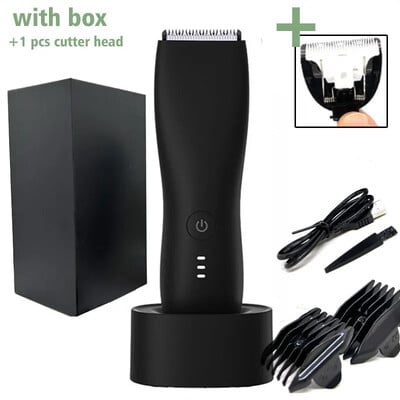 Aparat de tuns electric pentru bărbați pentru păr inghinal Trimmer pentru păr pubian Aparat de tuns pentru îngrijirea corpului pentru bărbați Epilator pentru bikini Aparat de ras reîncărcabil