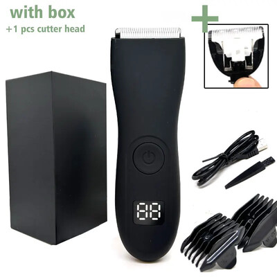 Aparat de tuns electric pentru bărbați pentru păr inghinal Trimmer pentru păr pubian Aparat de tuns pentru îngrijirea corpului pentru bărbați Epilator pentru bikini Aparat de ras reîncărcabil