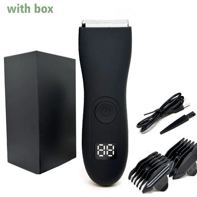 Aparat de tuns electric pentru bărbați pentru păr inghinal Trimmer pentru păr pubian Aparat de tuns pentru îngrijirea corpului pentru bărbați Epilator pentru bikini Aparat de ras reîncărcabil